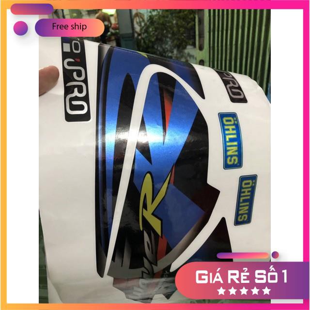 DECAL PVC 5 LỚP CHẤT LƯỢNG CAO Tem rời wave R 125 chất liệu Candy cao cấp