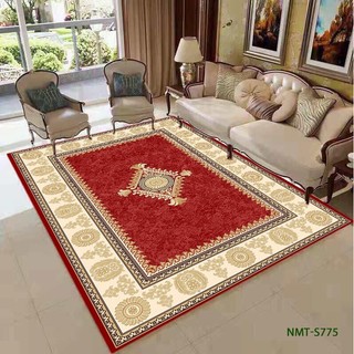 Thảm bali trải sàn cao cấp màu đỏ trang trí phòng khách