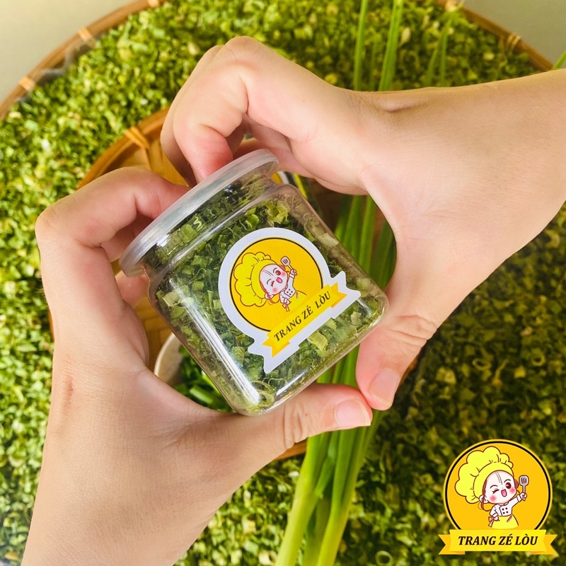 Hành Lá Sấy Khô Hũ 120ml🌿Nguyên Chất, Giữ Vị🌿Gia Vị Trang Zé Lòu