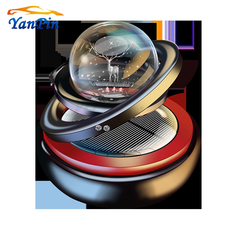 Nước Hoa Dạng Vòng Đôi Xoay Trang Trí Xe Hơi Sử Dụng Năng Lượng Mặt Trời Lâu Trôi