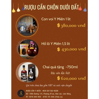 R.ượu cần Y Miên 10lit thùng xanh