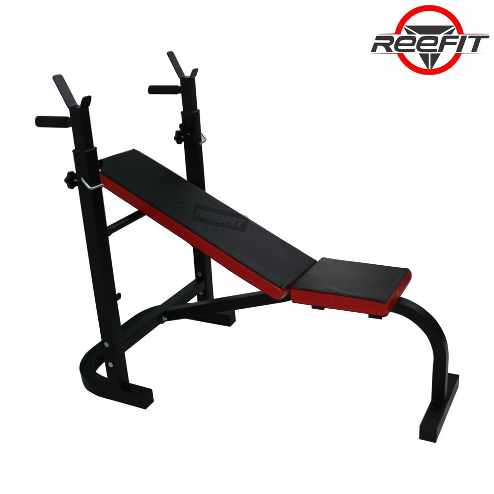 Ghế tập tạ gánh tạ đa năng ghế tập gym kết hợp giá đỡ tạ reefit RF-20150 (KO KÈM ĐÒN VÀ TẠ MIẾNG)