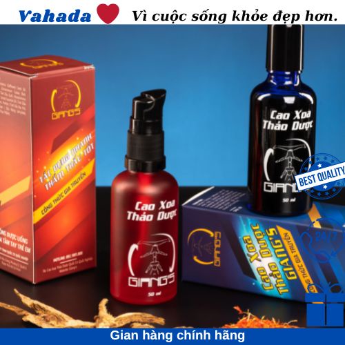 Giangs Cao xoa bóp thảo dược giảm đau cực mạnh, Dầu xoa bóp gia truyền Quốc Cơ Quốc Nghiệp 50ml