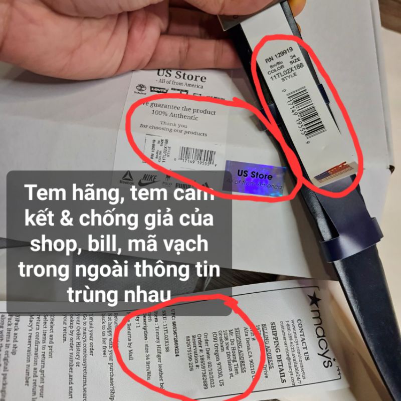 Ví da nam Tommy Hilfiger chính hãng nhập Mỹ