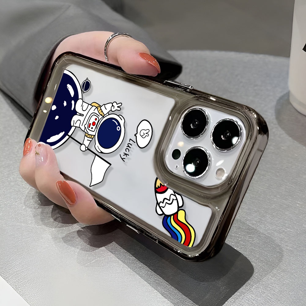 Ốp Điện Thoại Trong Suốt Hình Phi Hành Gia Cho iphone 14 Pro Max 13 11 12 7Plus X XR XS Max 8 7