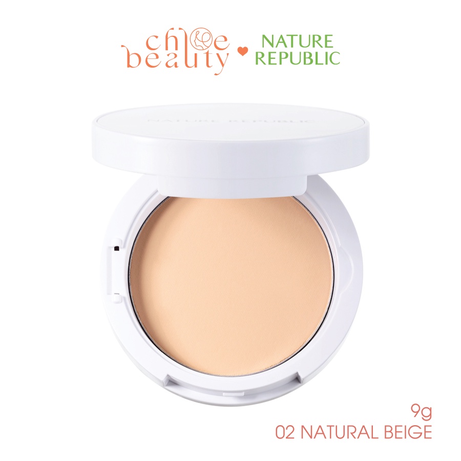 Phấn phủ mịn màng NATURE REPUBLIC Nature Origin Cover Two Way Pact 9g