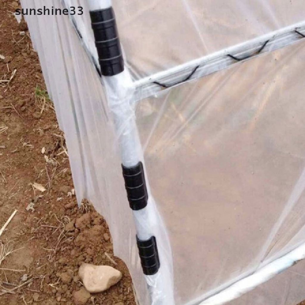 Set 10 Kẹp Ống Nước Bằng Nhựa PVC Màu Đen Cho Nhà Kính