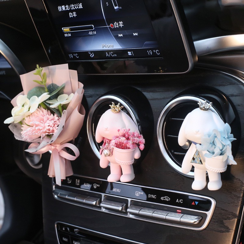 Phụ Kiện Trang Trí Cửa Gió Xe Hơi  Sáp Thơm Hình Gấu Dễ Thương Tinh Dầu Thơm Xe - Cài Cửa Gió cao cấp