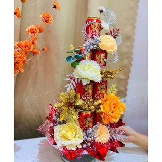 Sét phụ kiện trang trí tháp bia, nước ngọt, bánh