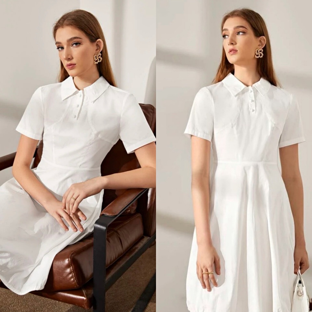 Đầm WAREH@USE cổ polo