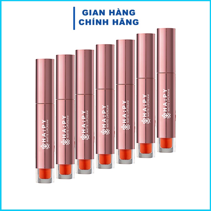 Son Hapy siêu lì, hàng chính hãng, Son kem lì Happy H09, H08, Ha:py kem lì H01, H03