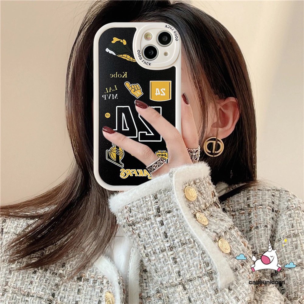 Ốp Điện Thoại TPU Mềm In Nhãn Hiệu N.B.A Lakers Cho IPhone 11 7 8 6 6s Plus 13 12 14 11 Pro MAX 14 Plus XR X XS MAX SE 2020