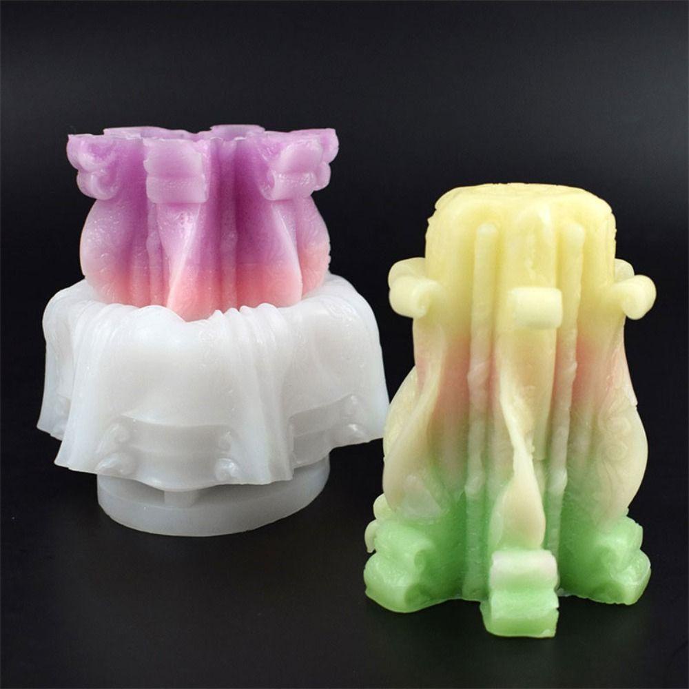 CONOPERY Khuôn Silicone Hình Trụ Làm Nến Thủ Công