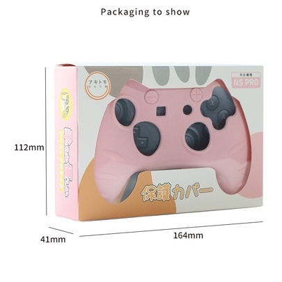 Vỏ Bọc Silicon Mềm Màu Hồng In Hình Dấu Chân Mèo Cho Tay Cầm Chơi Game Nintendo Switch Pro NS