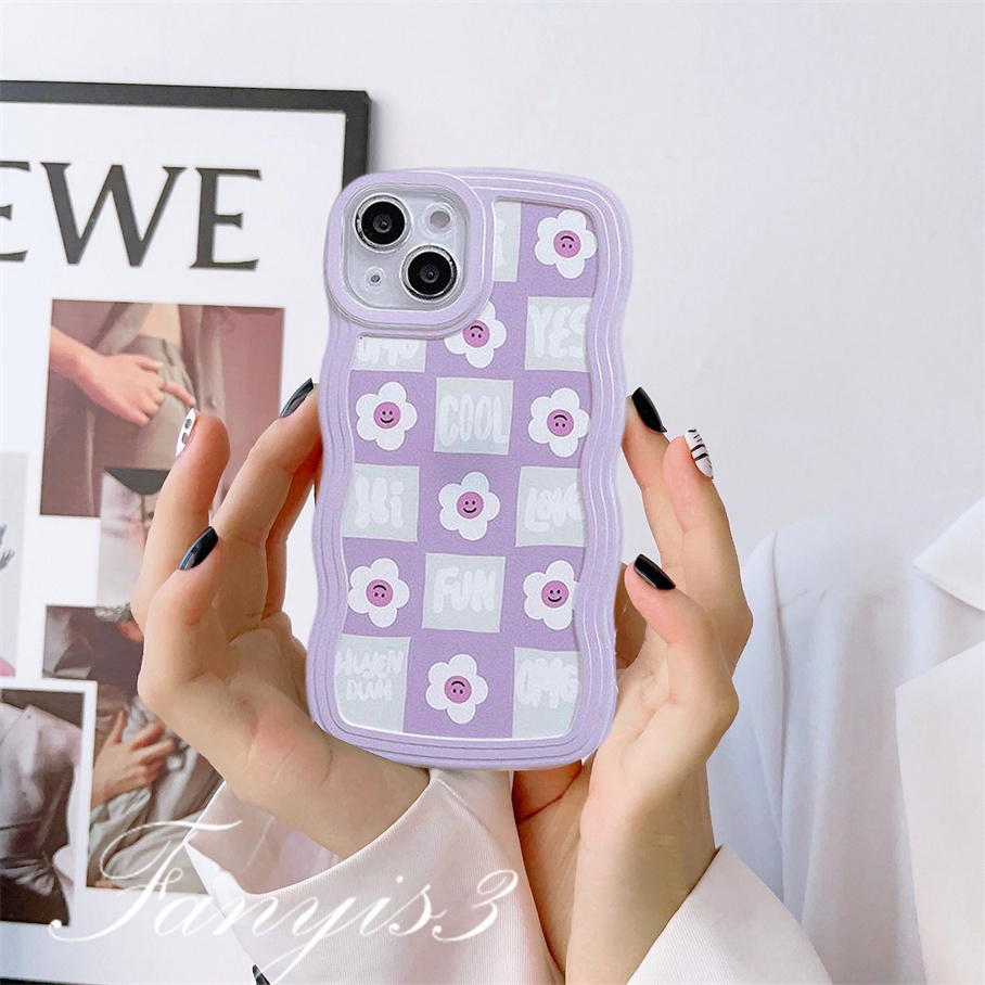 Ốp Điện Thoại TPU Mềm Họa Tiết Hoa Cho iPhone 14 13 12 11 Pro Max X XR Xs Max 8 7 6 6s Plus SE 2020