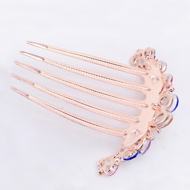 Lược cài tóc HAIMEIKANG đính đá và ngọc trai nhân tạo thời trang cho cô dâu