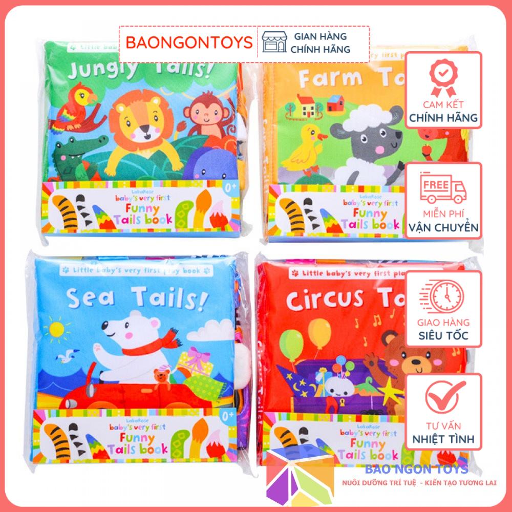 BỘ SÁCH VẢI ĐUÔI GIÚP BÉ HỌC TÊN ĐỘNG VẬT VÀ PHÁT TRIỂN GIÁC QUAN, ĐỒ CHƠI GIÁO DỤC MONTESSORI  - BAO NGON TOYS - SV73