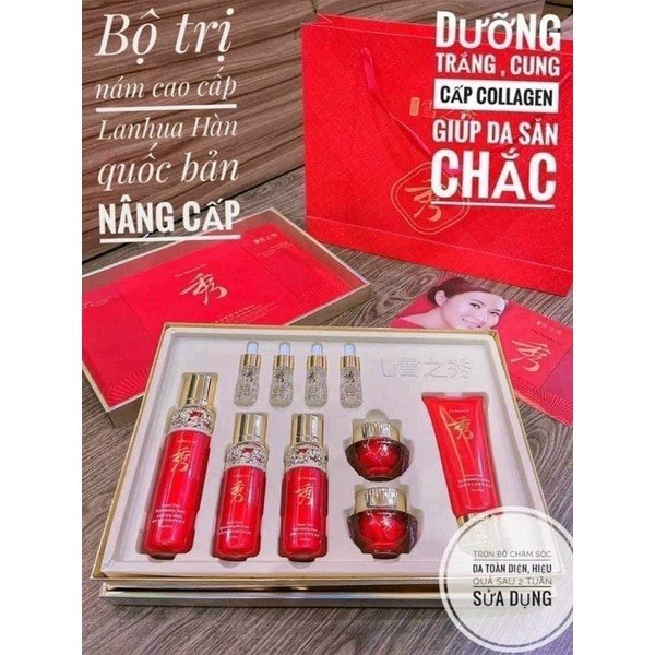 Bộ Mỹ phẩm Lanhua Hàn Quốc Cao Cấp 7 SP Dưỡng Trắng Da Mờ Nám Tàn Nhan | BigBuy360 - bigbuy360.vn