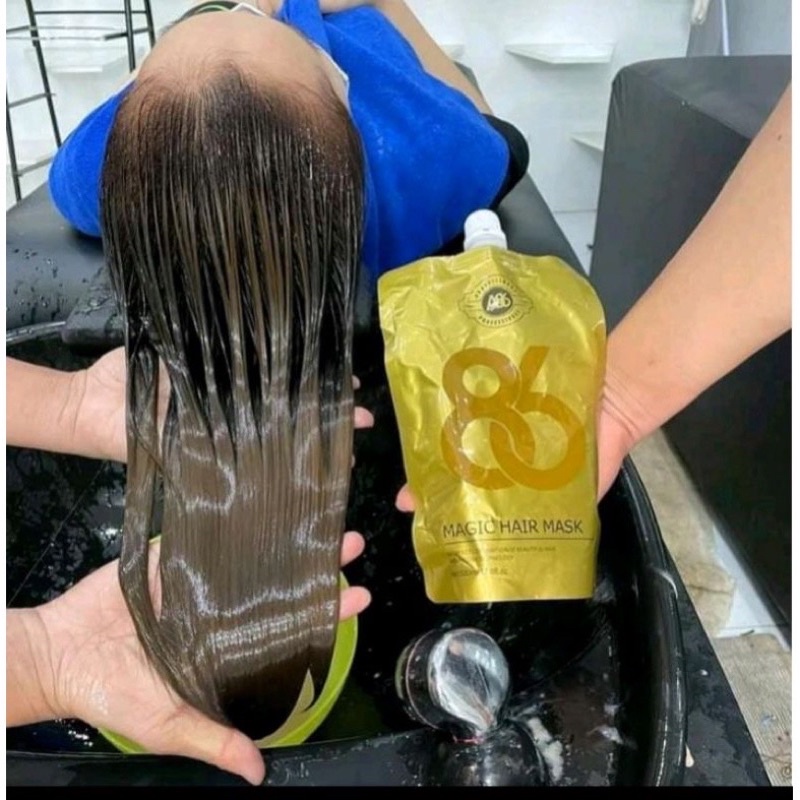 Hấp phục hồi Collagien A86  bịch màu vàng 500m siêu bóng mượt  thơm nhẹ