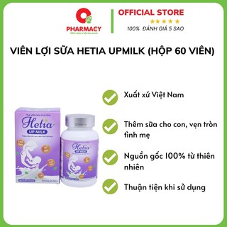 Viên lợi sữa hetia upmilk hộp 60 viên