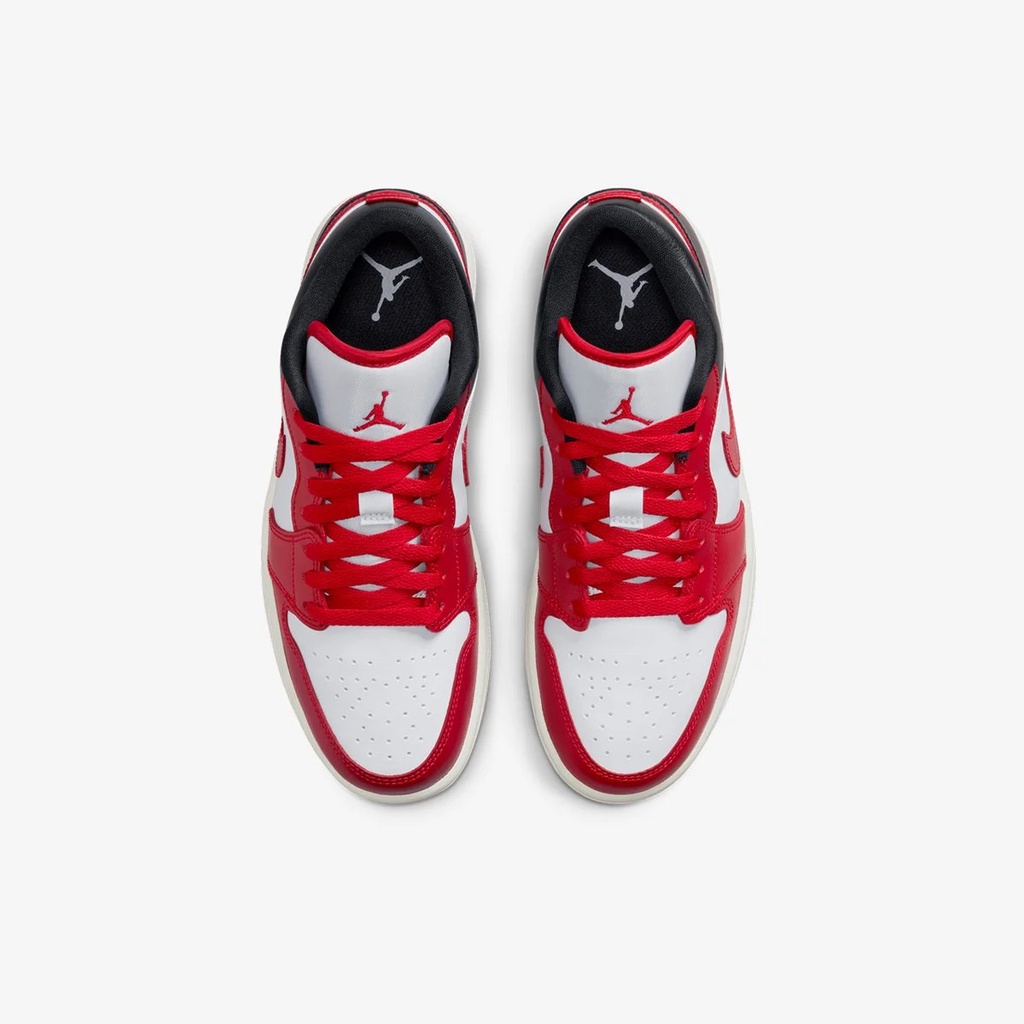 Giày Thời Trang  Nike Air Jordan 1 Low Trắng Đỏ -Chính Hàng 100% DC0774-160