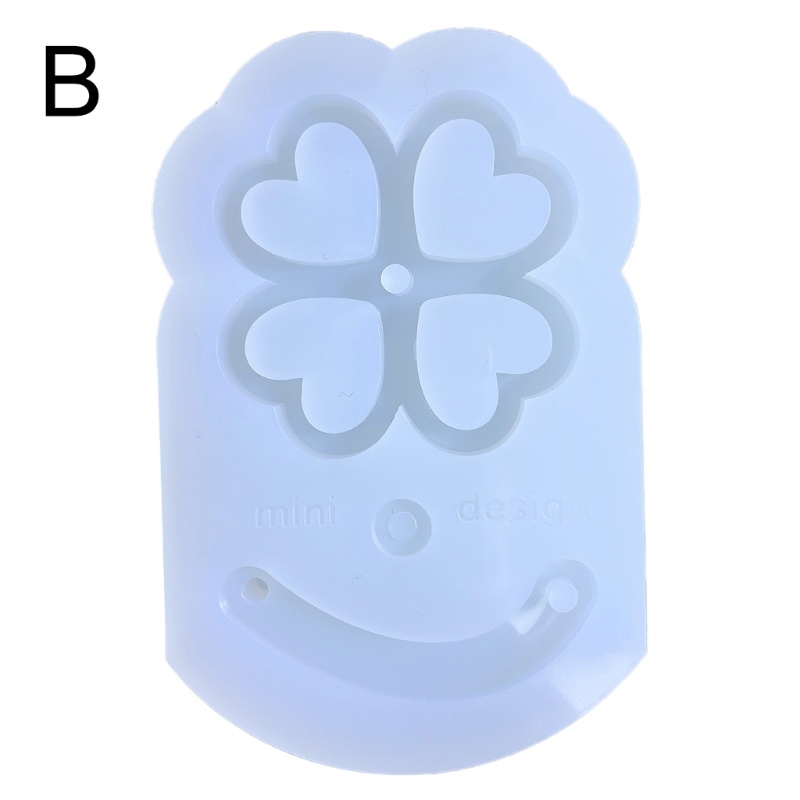 Khuôn Silicone Hình Cỏ Ba Lá Làm Khung Ảnh / Móc Khóa DIY