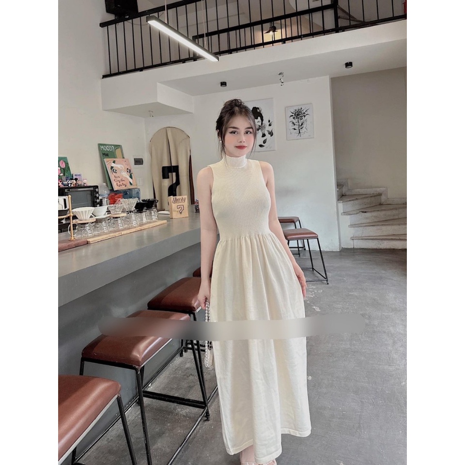 YO VÁY LEN SÁT NÁCH DÁNG DÀI 3 MÀU CHO NỮ