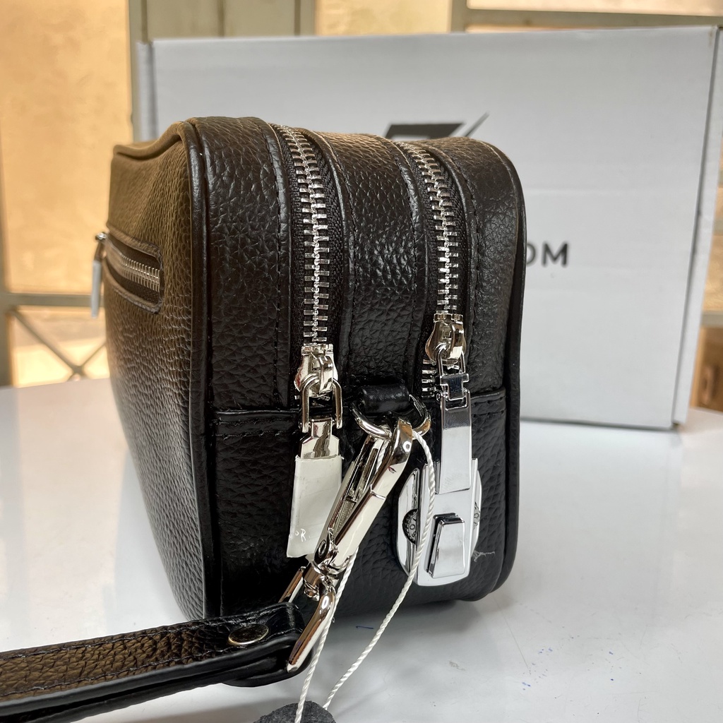 Túi Clutch cầm tay 2 ngăn khóa số an toàn