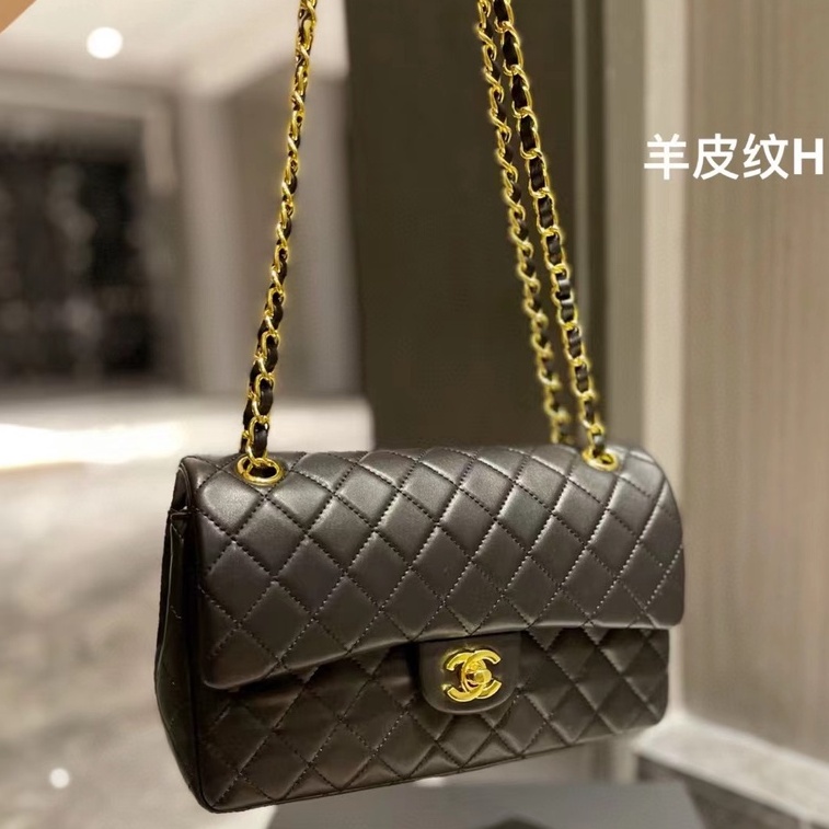 Túi Xách Da Cừu Thật Đính Đá Phối Dây Xích Đeo Vai Sành Điệu Cho Nữ777777