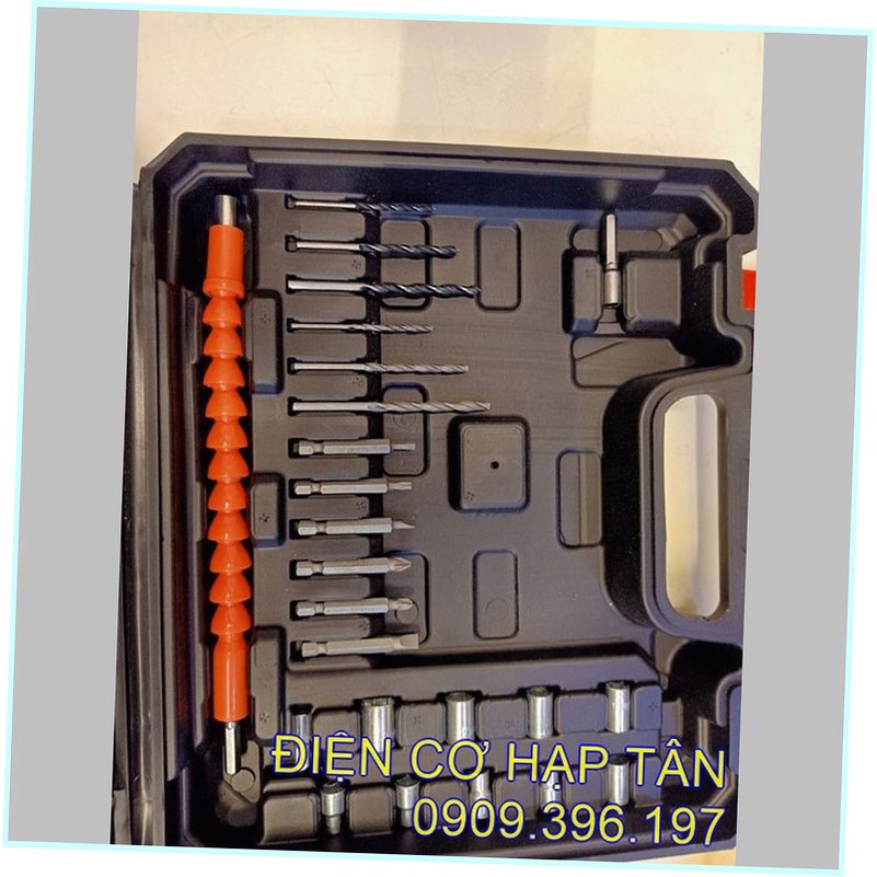 Máy Khoan BOS 36V Có Búa Lõi Đồng  - 2 Pin Bắt Vít, Khoan Sắt, Khoan Tường, Khoan Gỗ