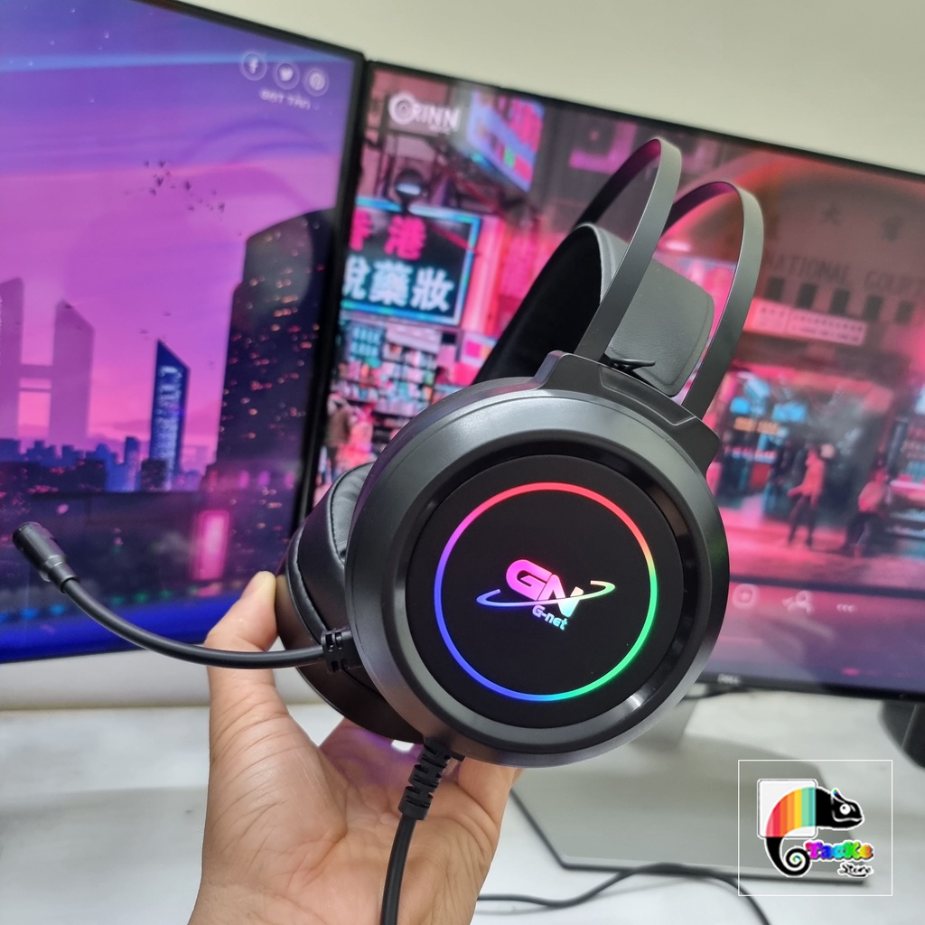 Tai Nghe Gaming GNET H3T, GH5, GH6, Gh6 Plus, G09 Có Mic, Màu đen, G-Net H3T GH5 GH6 G09 Gaming Headphone
