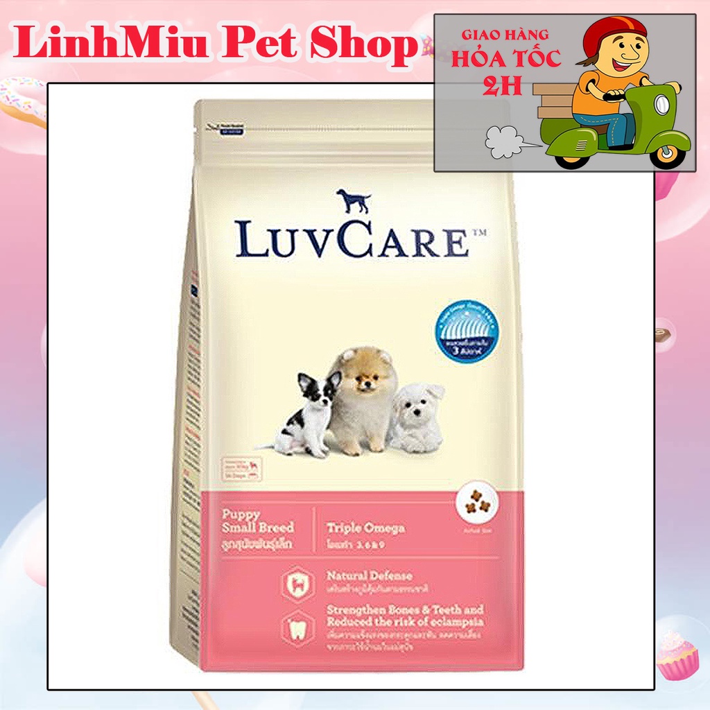 2kg - Thức ăn cho chó con cỡ nhỏ dưới 1 năm tuổi LuvCare