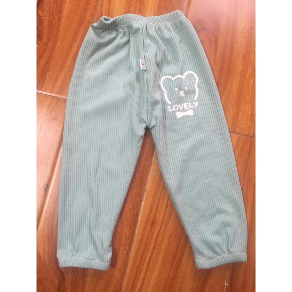 SALE 50% thanh lý- Quần thun tăm cho bé quần bé trai bé gái thu đông bo chun cực mềm mịn siêu dễ thương từ 8 - 16kg