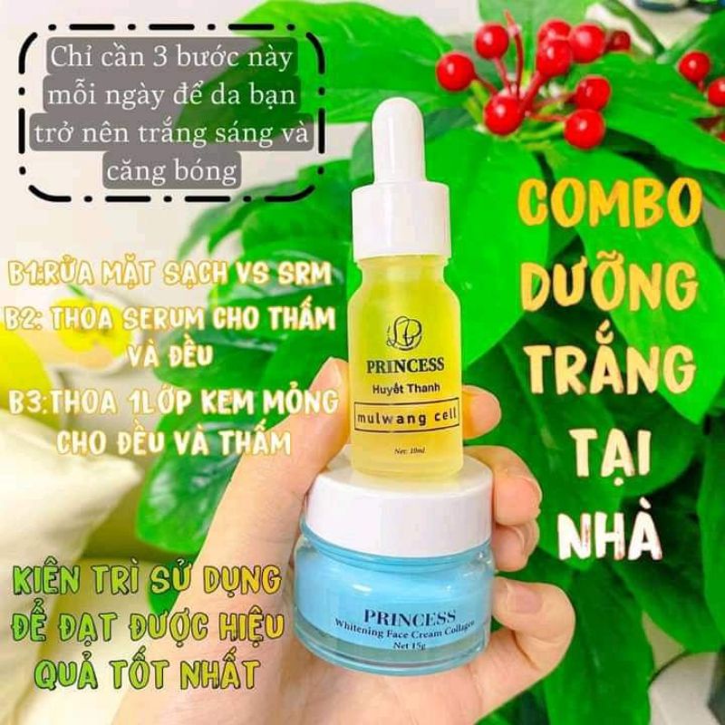 combo face princess và serum huyết thanh