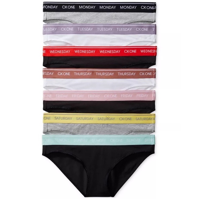 Set 7 quần lót Calvin klein nữ size S,M,L
