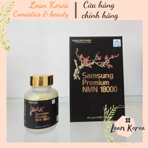 Viên uống NMN 18000 Samsung Hàn Quốc hộp 90 viên cải lão hoàn đồng