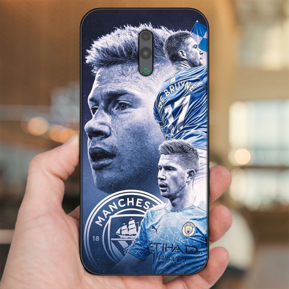 Ốp lưng Oppo Reno viền đen in hình Kevin De Bruyne Manchester City MC
