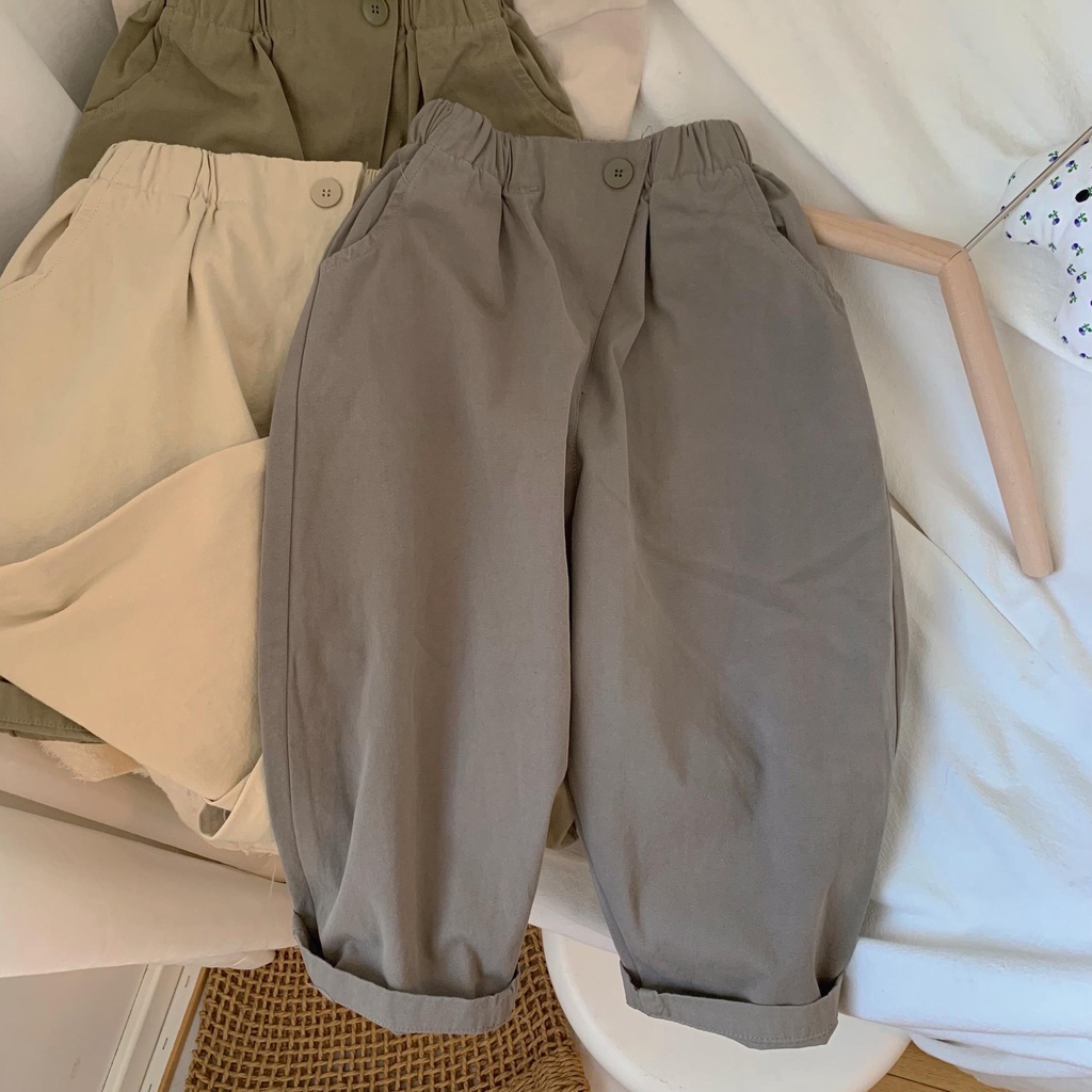 ◘Quần Dài Mùa Hè Phong Cách Phương Tây Mới Cho Bé Trai Và Bé Gái 0312