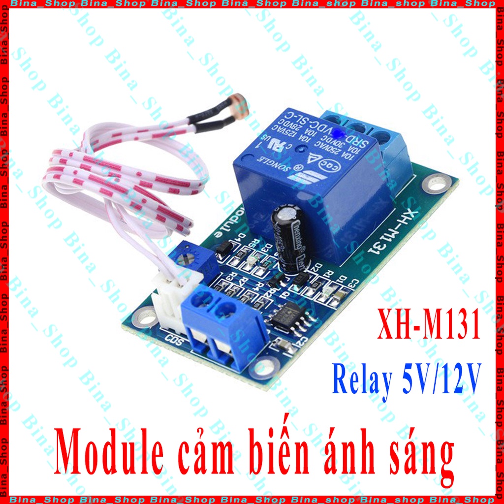 Module cảm biến ánh sáng có Relay 5V/12V XH-M131