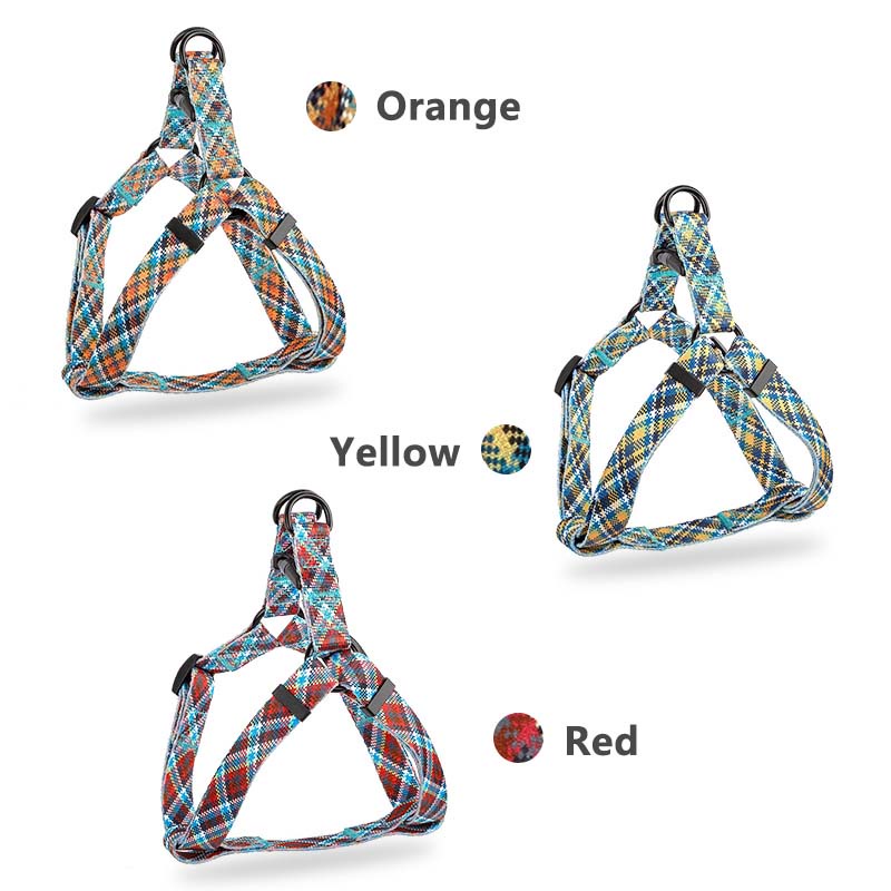 HamshMoc Đai Dắt Chó Đi Dạo Mềm Mại Họa Tiết Kẻ Sọc Hamsa Có Dây Đeo Có Thể Điều Chỉnh Cho Cún Cưng Cỡ Nhỏ / Vừa / Lớn1