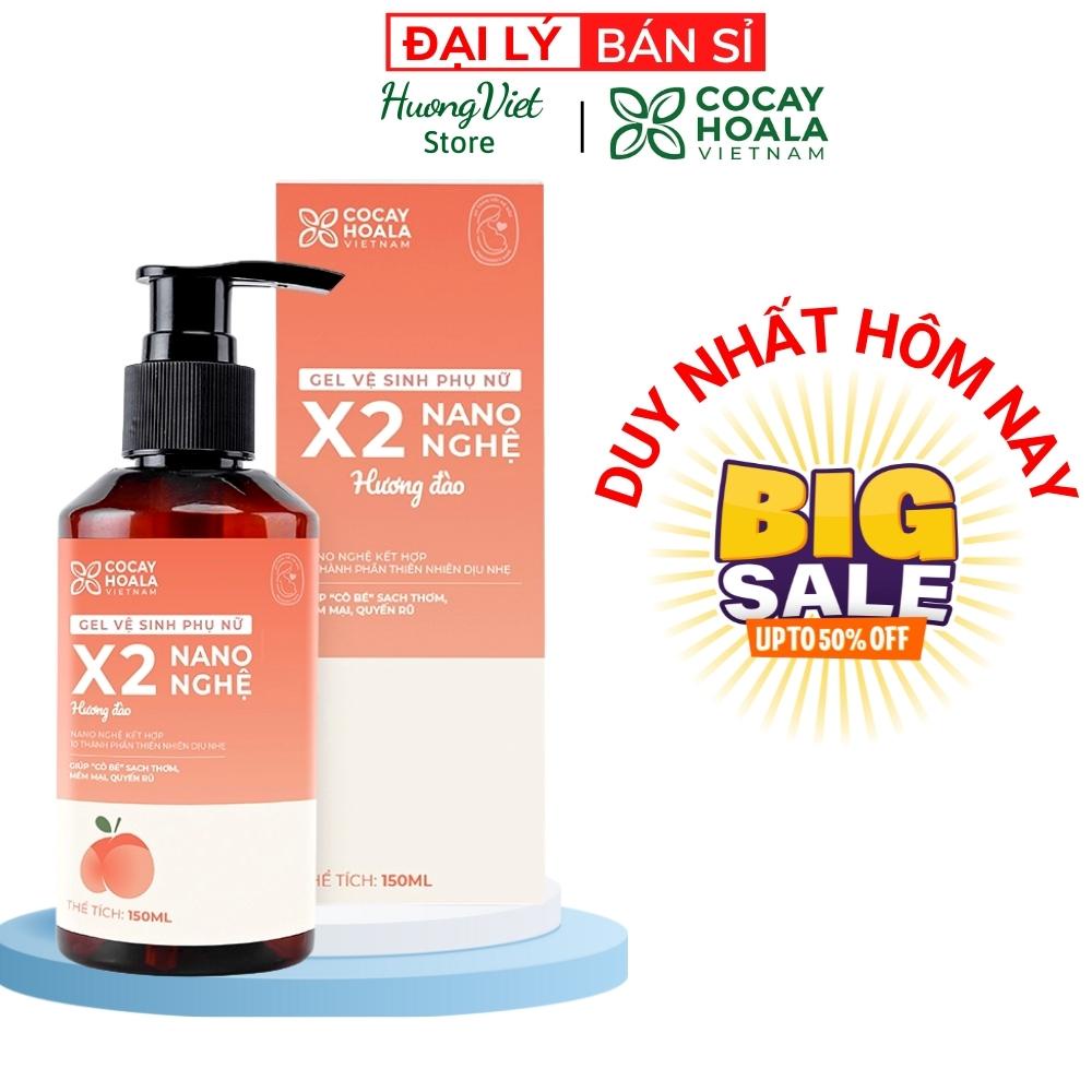Gel Vệ Sinh Phụ Nữ X2 Hương Đào Cỏ Cây Hoa Lá 150ml Nước Rửa Chăm Sóc Sạch Sẽ Se Khít Làm Hồng Vùng Kín Khử Mùi Hôi