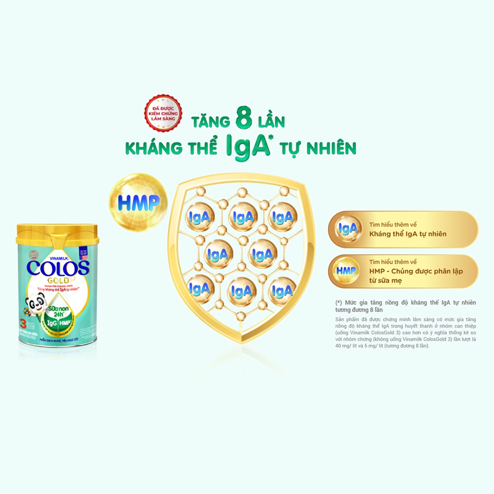 Sữa Vinamilk ColosGold số 1 cho bé 0-1 tuổi 800g