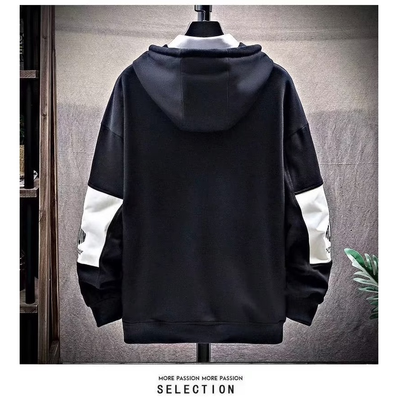 Áo hoodie Dài Tay Phong Cách Đường Phố Thời Trang Thu Đông Cho Nam