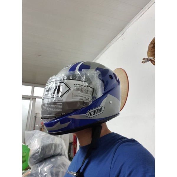 Nón bảo hiểm trùm đầu index mới - Mũ bảo hiểm fullface index bảo hành 12 tháng