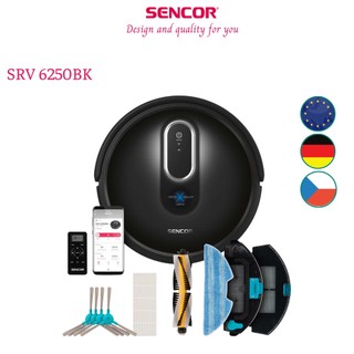 Robot hút bụi lau nhà sencor srv 6250bk