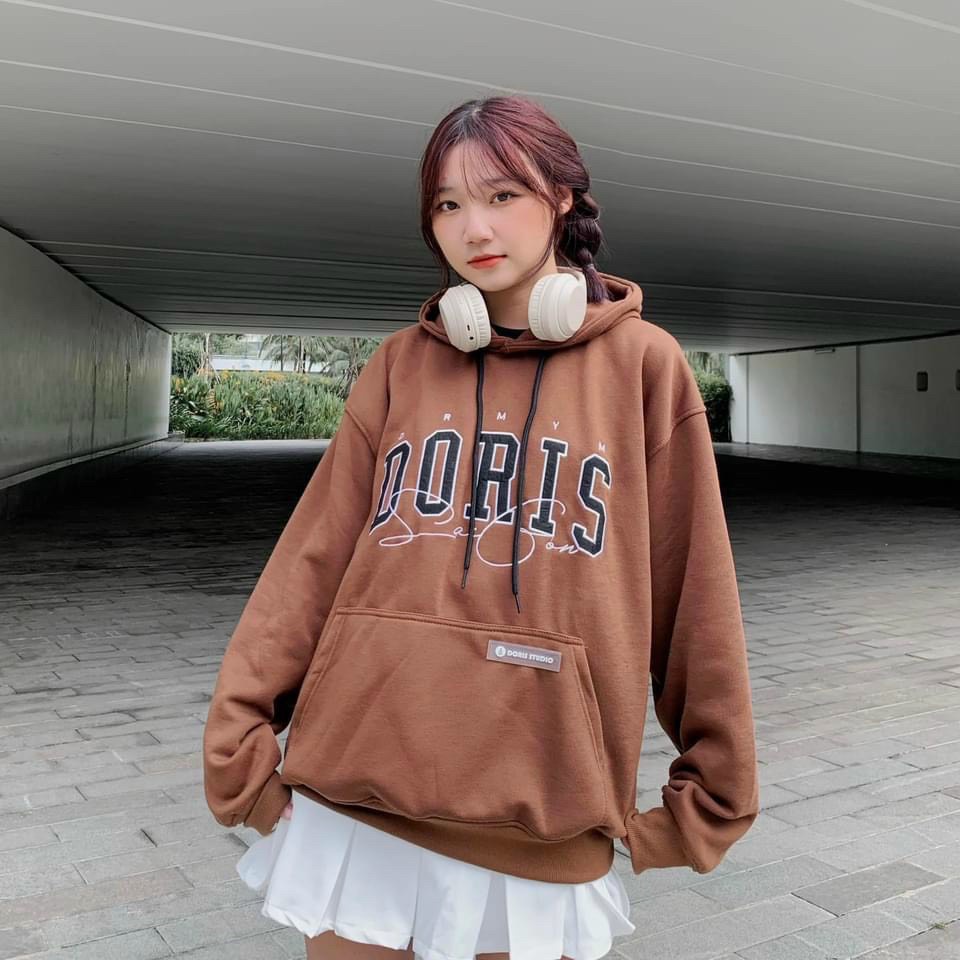 Áo Hoodie nữ From Rộng Uniex Chất Nỉ Dày mịn mặc vào mát da mà ko bị nóng