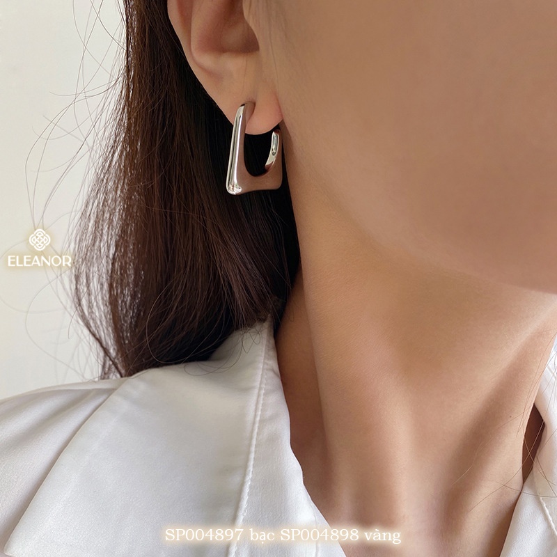 Bông tai nữ chuôi bạc 925 Eleanor Accessories thiết kế hình học độc đáo phụ kiện trang sức 4897