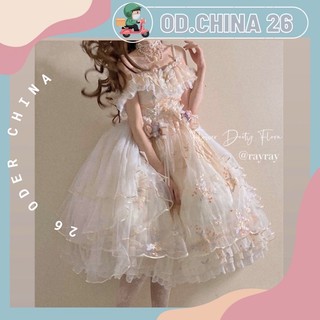 [ SẴN M] VÁY CÔNG CHÚA BỒNG PHONG CÁCH LOLITA (ảnh thật cuối)