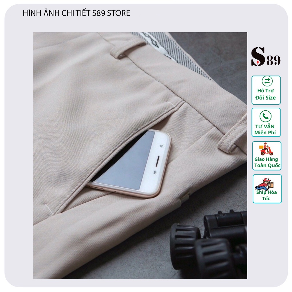 Quần tây  nam chất vải Tuyết Hàn dày dặn co giãn phong cách Hàn Quốc trẻ trung