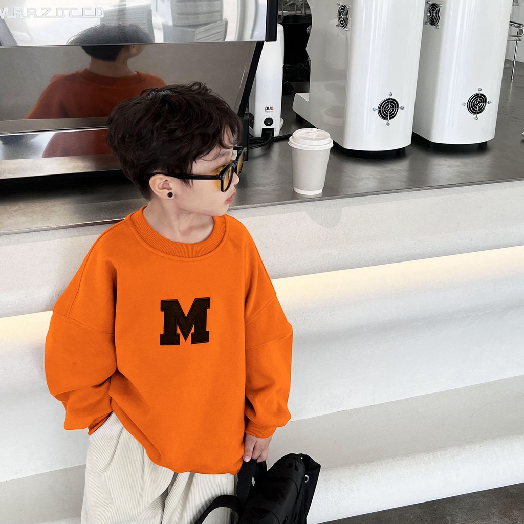 Áo nỉ bông phong cách Hàn Quốc cho bé trai AOM2201